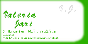 valeria jari business card